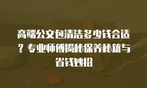 高端公文包清洁多少钱合适？专业师傅揭秘保养秘籍与省钱妙招
