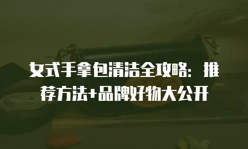 女式手拿包清洁全攻略：推荐方法+品牌好物大公开
