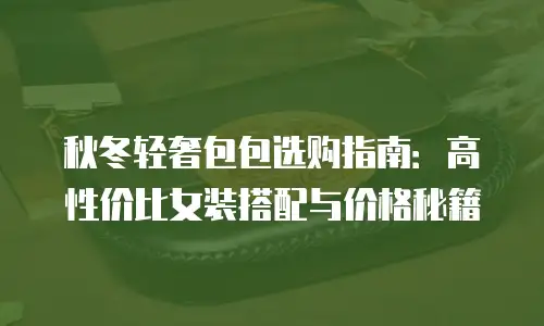 秋冬轻奢包包选购指南：高性价比女装搭配与价格秘籍