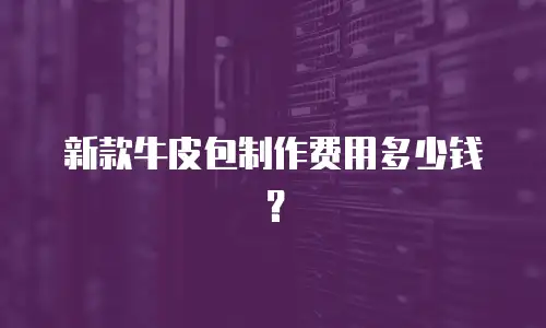 新款牛皮包制作费用多少钱？