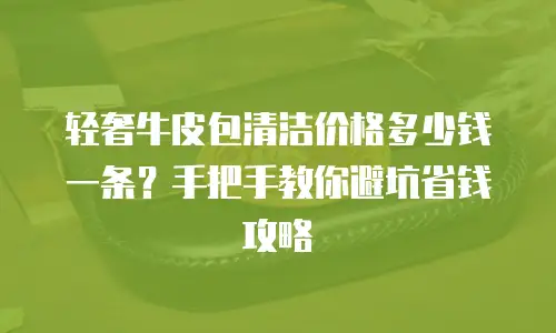 轻奢牛皮包清洁价格多少钱一条？手把手教你避坑省钱攻略