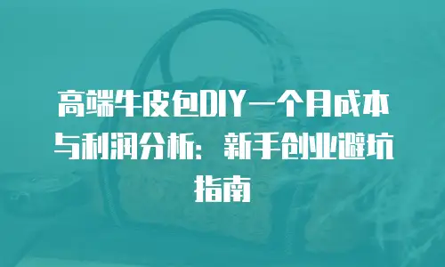 高端牛皮包DIY一个月成本与利润分析：新手创业避坑指南
