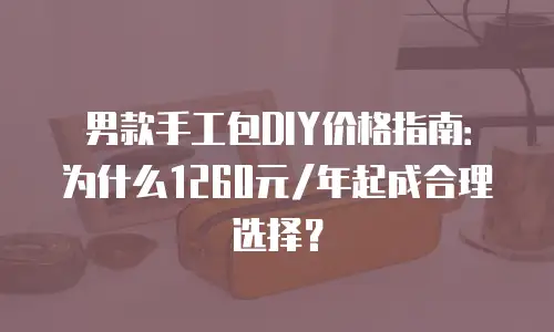 男款手工包DIY价格指南：为什么1260元/年起成合理选择？