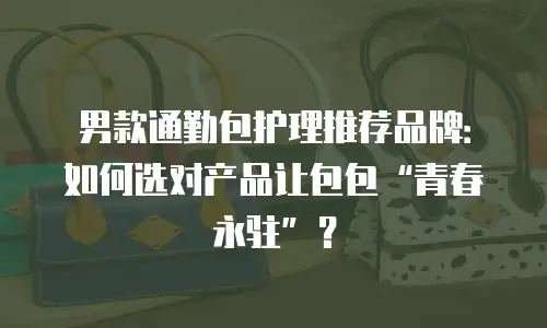男款通勤包护理推荐品牌：如何选对产品让包包&ldquo;青春永驻&rdquo;？