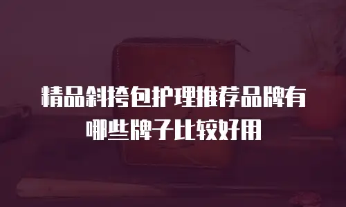 精品斜挎包护理推荐品牌有哪些牌子比较好用