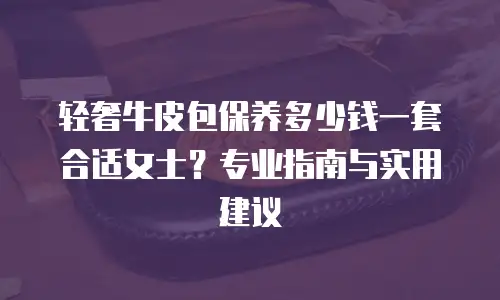 轻奢牛皮包保养多少钱一套合适女士？专业指南与实用建议
