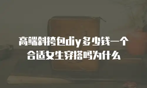 高端斜挎包diy多少钱一个合适女生穿搭吗为什么
