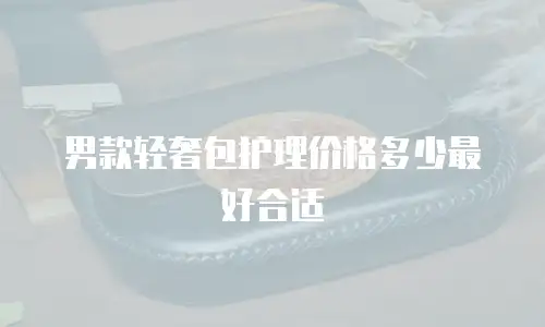 男款轻奢包护理价格多少最好合适