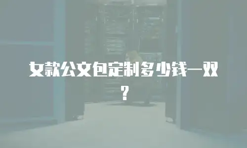 女款公文包定制多少钱一双？