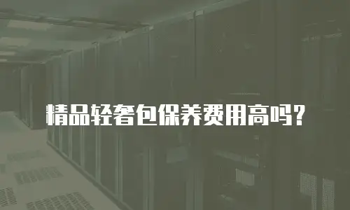 精品轻奢包保养费用高吗？