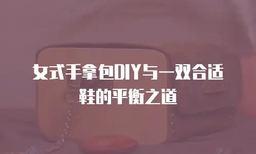 女式手拿包DIY与一双合适鞋的平衡之道
