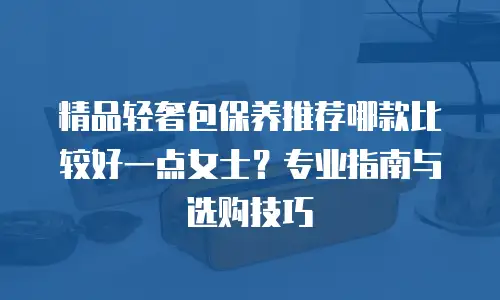 精品轻奢包保养推荐哪款比较好一点女士？专业指南与选购技巧