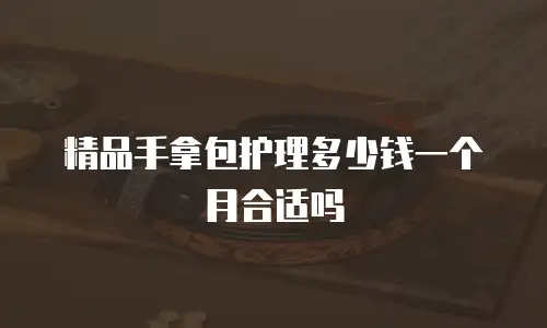 精品手拿包护理多少钱一个月合适吗