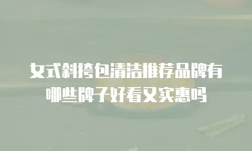女式斜挎包清洁推荐品牌有哪些牌子好看又实惠吗