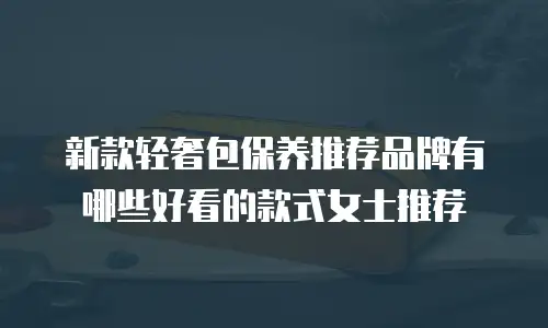 新款轻奢包保养推荐品牌有哪些好看的款式女士推荐