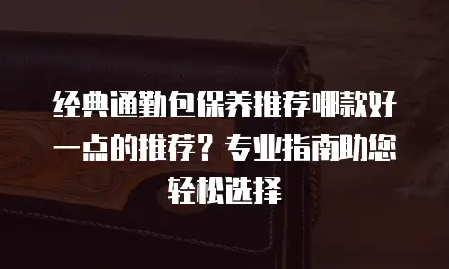 经典通勤包保养推荐哪款好一点的推荐？专业指南助您轻松选择
