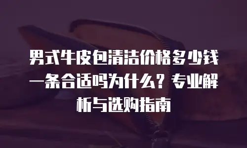 男式牛皮包清洁价格多少钱一条合适吗为什么？专业解析与选购指南