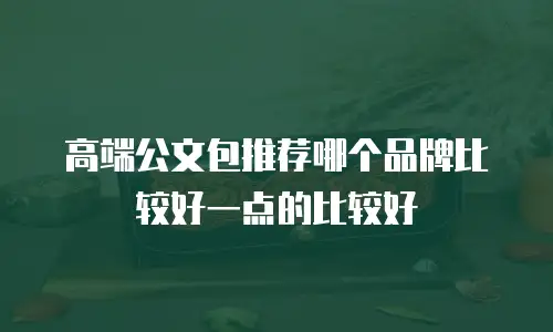 高端公文包推荐哪个品牌比较好一点的比较好