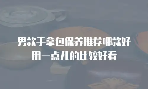 男款手拿包保养推荐哪款好用一点儿的比较好看