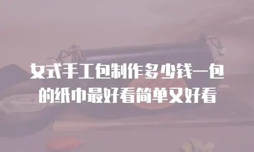 女式手工包制作多少钱一包的纸巾最好看简单又好看