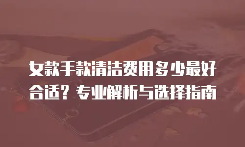 女款手款清洁费用多少最好合适？专业解析与选择指南