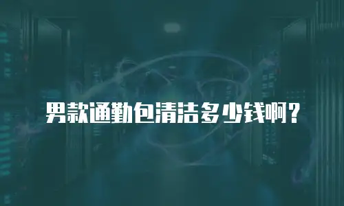 男款通勤包清洁多少钱啊？