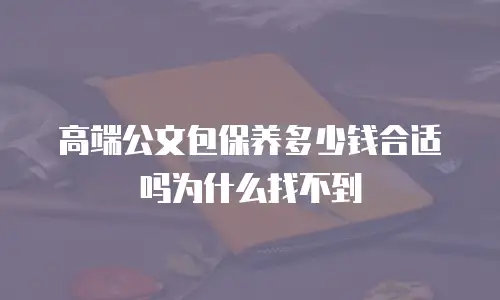 高端公文包保养多少钱合适吗为什么找不到