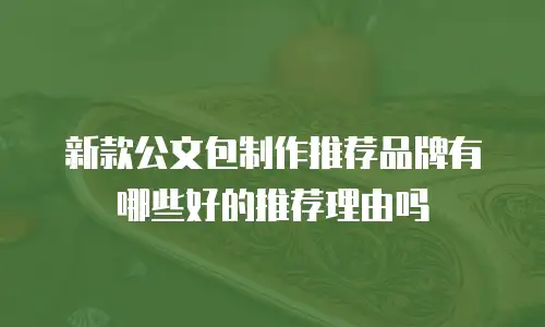 新款公文包制作推荐品牌有哪些好的推荐理由吗