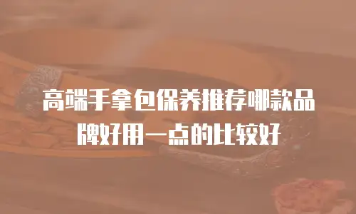 高端手拿包保养推荐哪款品牌好用一点的比较好