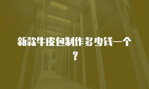 新款牛皮包制作多少钱一个？