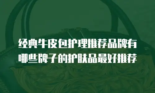 经典牛皮包护理推荐品牌有哪些牌子的护肤品最好推荐