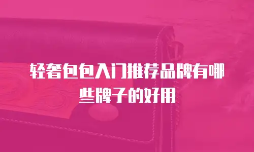 轻奢包包入门推荐品牌有哪些牌子的好用