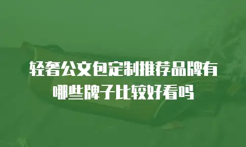 轻奢公文包定制推荐品牌有哪些牌子比较好看吗