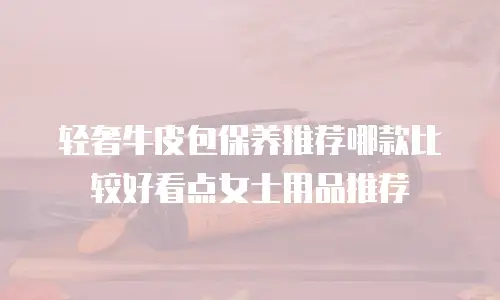 轻奢牛皮包保养推荐哪款比较好看点女士用品推荐