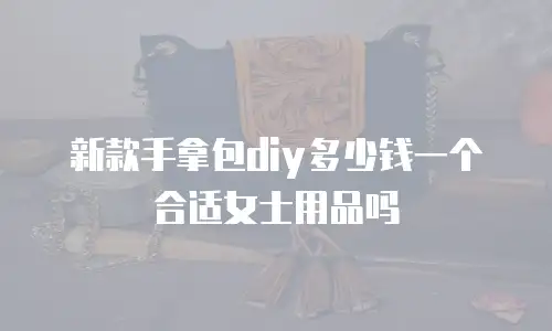 新款手拿包diy多少钱一个合适女士用品吗
