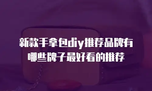 新款手拿包diy推荐品牌有哪些牌子最好看的推荐
