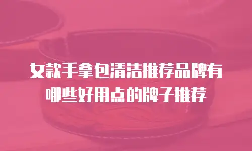 女款手拿包清洁推荐品牌有哪些好用点的牌子推荐
