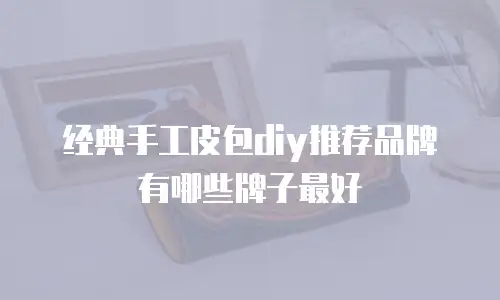 经典手工皮包diy推荐品牌有哪些牌子最好