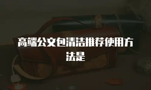 高端公文包清洁推荐使用方法是