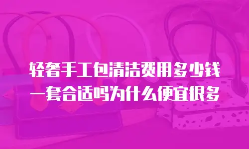 轻奢手工包清洁费用多少钱一套合适吗为什么便宜很多
