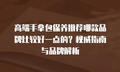 高端手拿包保养推荐哪款品牌比较好一点的？权威指南与品牌解析