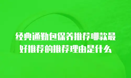 经典通勤包保养推荐哪款最好推荐的推荐理由是什么