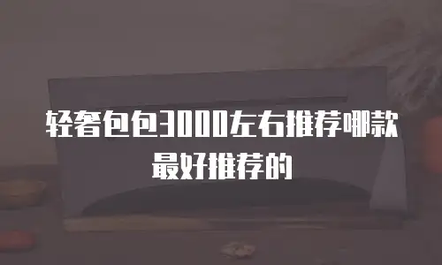 轻奢包包3000左右推荐哪款最好推荐的
