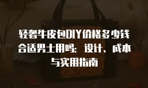 轻奢牛皮包DIY价格多少钱合适男士用吗：设计、成本与实用指南