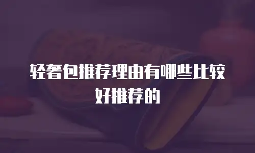 轻奢包推荐理由有哪些比较好推荐的