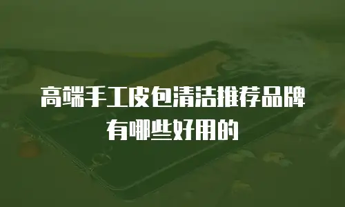 高端手工皮包清洁推荐品牌有哪些好用的