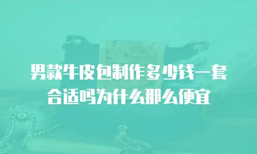 男款牛皮包制作多少钱一套合适吗为什么那么便宜
