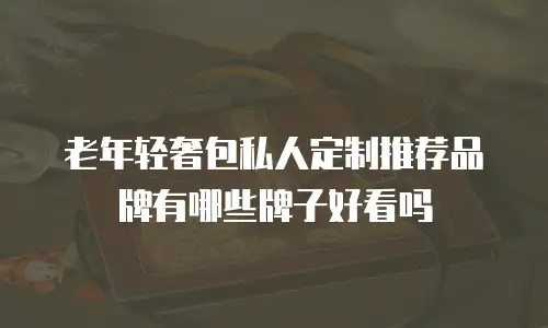 老年轻奢包私人定制推荐品牌有哪些牌子好看吗