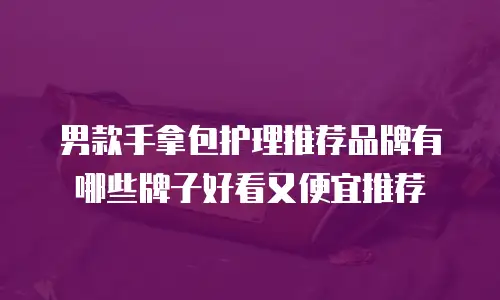 男款手拿包护理推荐品牌有哪些牌子好看又便宜推荐