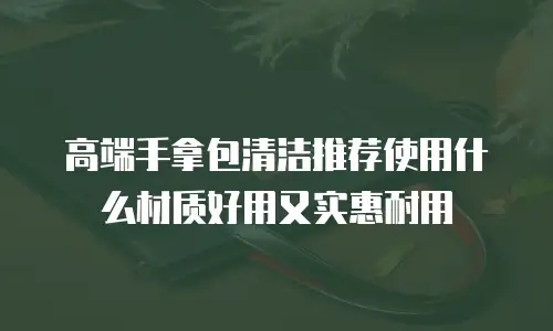 高端手拿包清洁推荐使用什么材质好用又实惠耐用